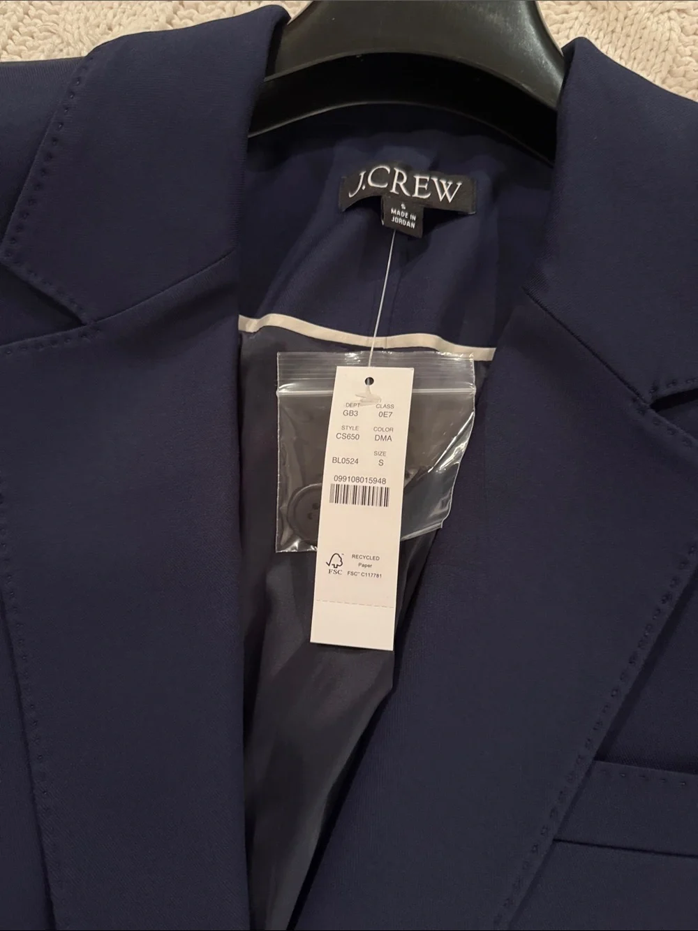 J. Crew Gamine blazer in cotton-blend twill CS650